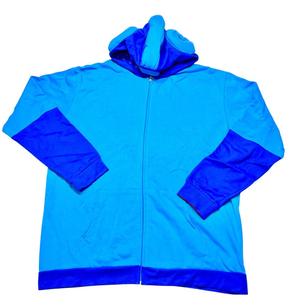 Capcom Mega Man Full Zip Hoodie Sweater Blue 3D Helmet Design XXXL - Picture 5 of 11